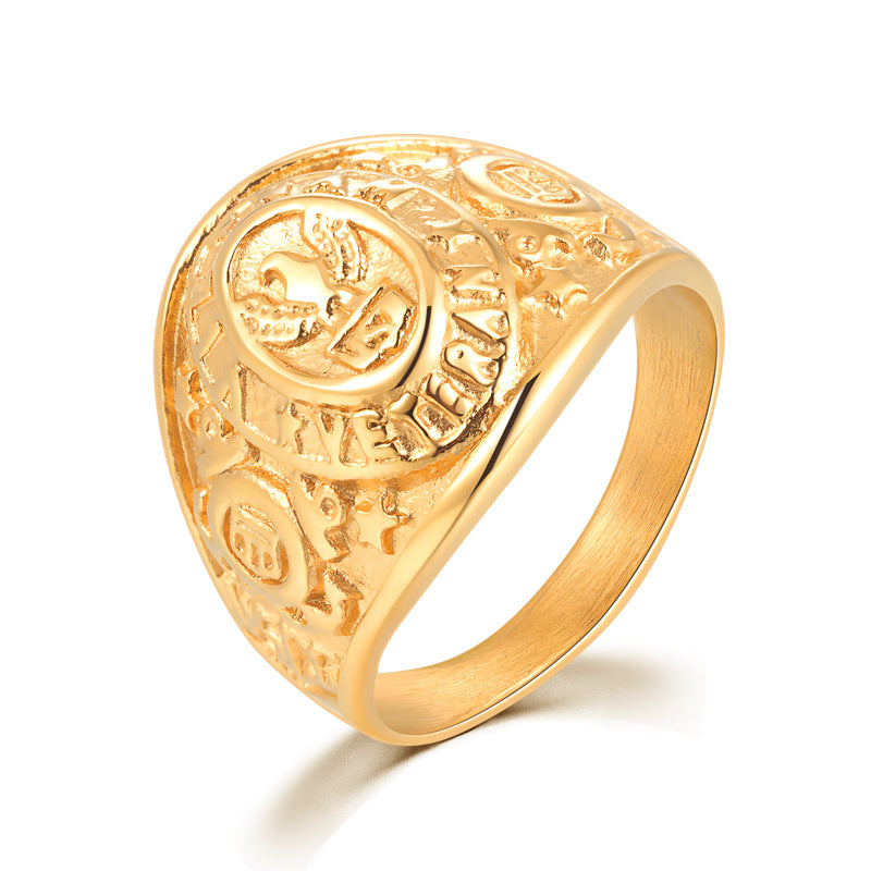 Fashion Men's Ring Fine Steel