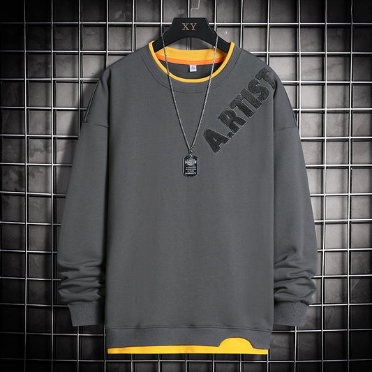 New Loose Couple Wear Trendy Long Sleeve T-Shirt Spring And Autumn Thin Top Clothes