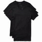 Slim Fit White And Black Crewneck T-shirt 3 Pack Man T