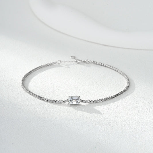 Diamond encrusted Bracelet Made Of S925 Sterling Silver  Fully Set With Zirconia