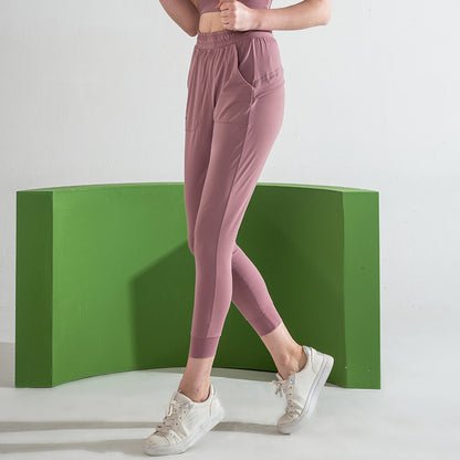 Sports Casual Pants Women Loose Foot Pants Breathable Running