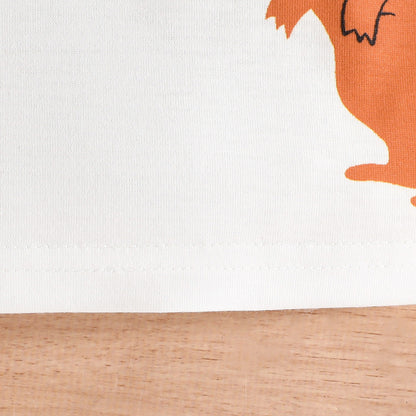 Summer Boy Dinosaur Printed T-shirt Denim Shorts Suit