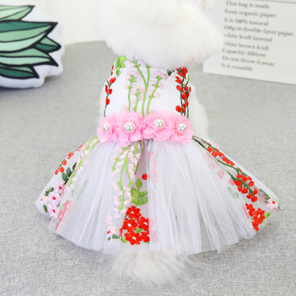 Pet Skirt Wedding Dress Dog Clothes