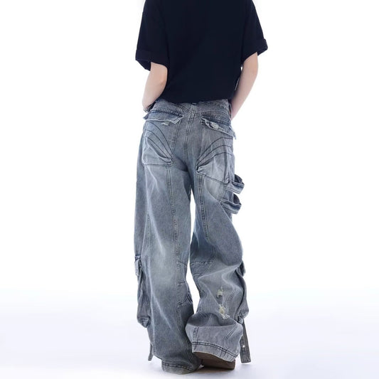 Casual Denim Overalls For Men And Women