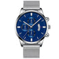 Mens Business Luxury Watches For Men Mesh Band Quartz Watch