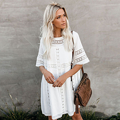 Multiple lace beach skirts