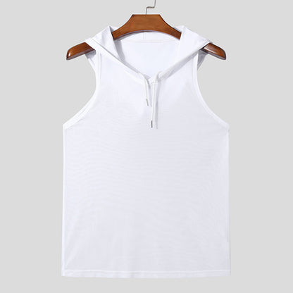 Men's Solid Color Sheer Sexy Vest