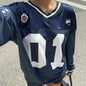 Women's Number And Letter Printed Football T-shirt