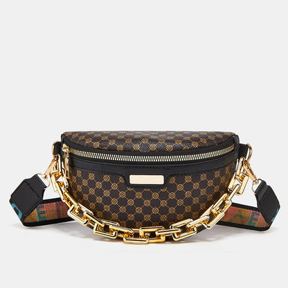 Women's Fashion Chest Bag Shoulder Bag Leopard Print Waist Bag