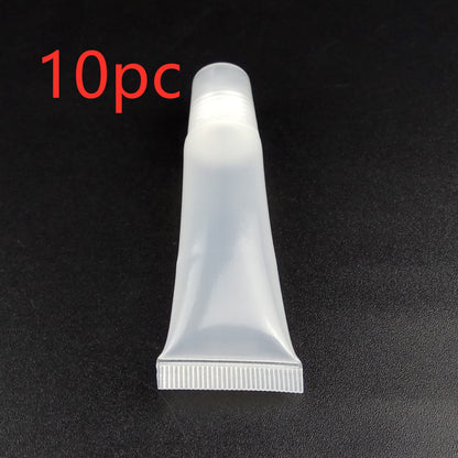 Lip Gloss Balm Cosmetic-Containers Refillable Empty 5ml Makeup-Tools Clear 10pcs/Pack
