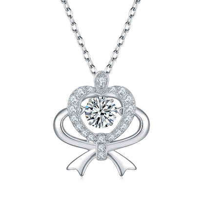 Silver Style For Women Smart Fireworks Display Necklace