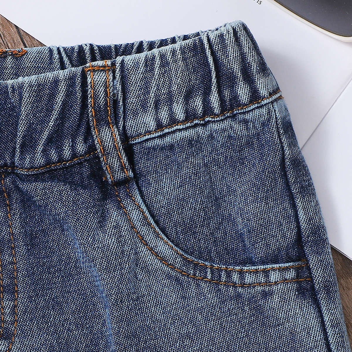 New Spring Casual Denim Trousers For Toddlers And Young Children