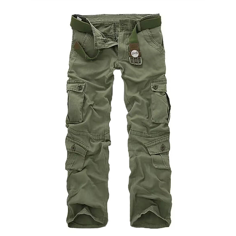 Men's Overalls With Multiple Pockets Loose And Wear-resistant Casual