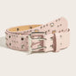 Punk Trendy Personalized Women's Double Row Casual Belt