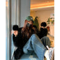 Fashion Fur Young Women Slimming Coat