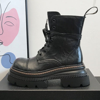 Women's Chunky-heeled Ankle Boots With Side Zippers