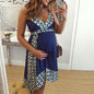 Maternity Dress With Printed Sling