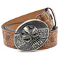 Personality Student Trendy Printing Engraving Smooth Buckle Knife Embossing Belt