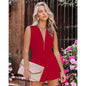 Leisure V-Neck Casual Party Jumpsuit Women