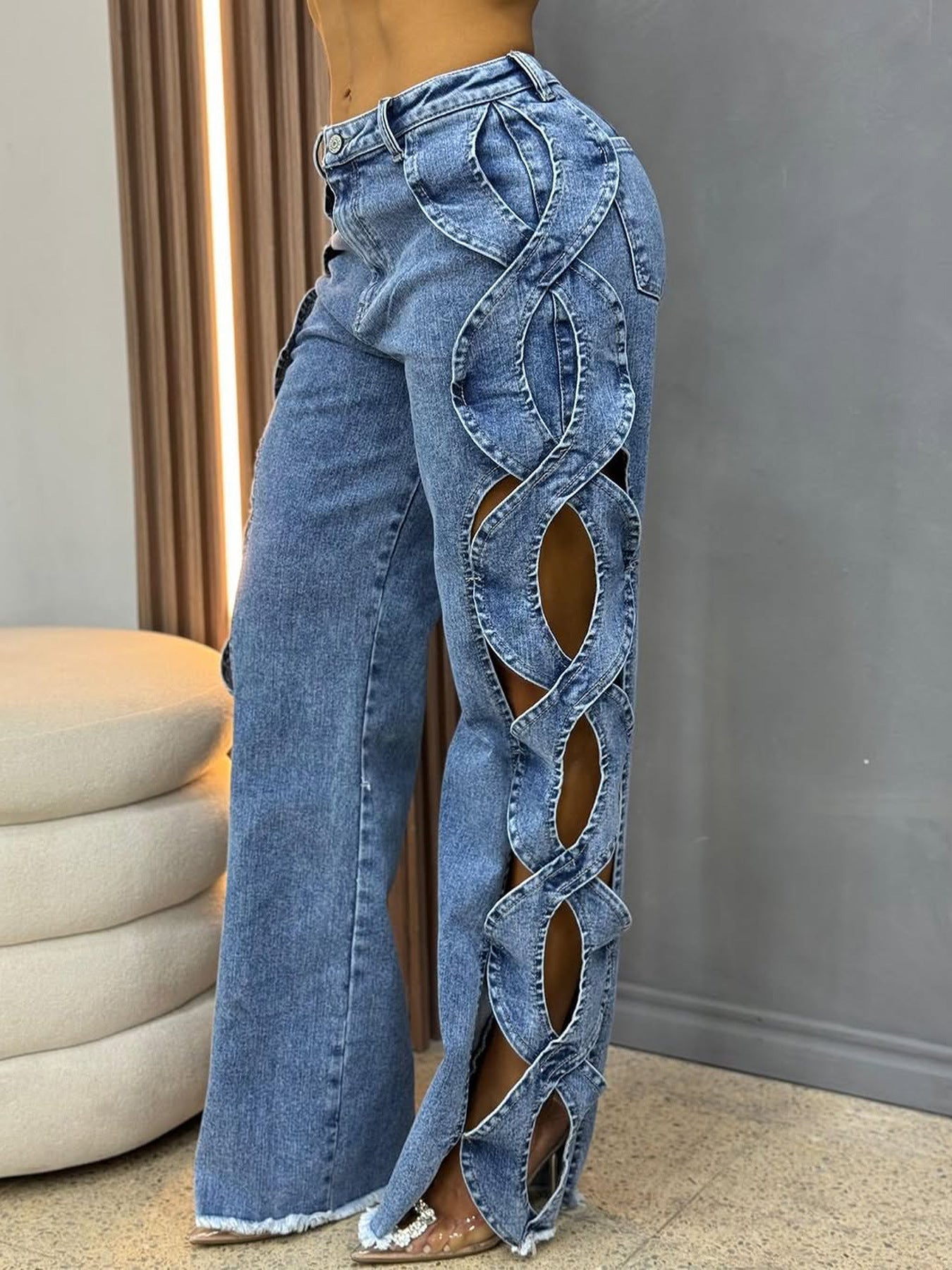 Women's Side Hollow S Line Denim