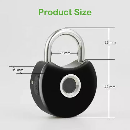 RAYKUBE PQ1 Tuya Smart Fingerprint Padlock with USB Charging Waterproof Tuya/Smart Life APP Unlock For Cabinet Door Lock Drawer