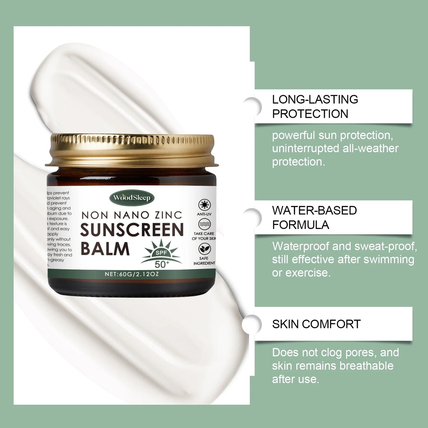 Sunscreen Spf 50 Anti UV Anti-Aging Shrinking Pores Refresh Oil Control Sweat Proof Water Moisturizing Sun Cream for Face Body