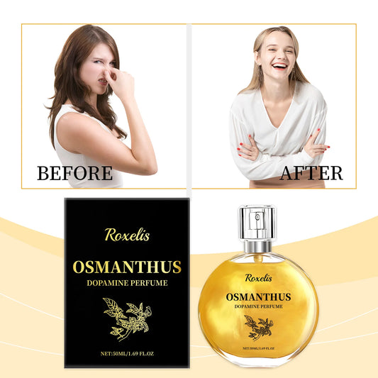 Roxelis Osmanthus Gold Plated Perfume Lasting Fragrance Natural Fresh Moisturizing Charm Lingering Fragrance Fine Perfume Spray