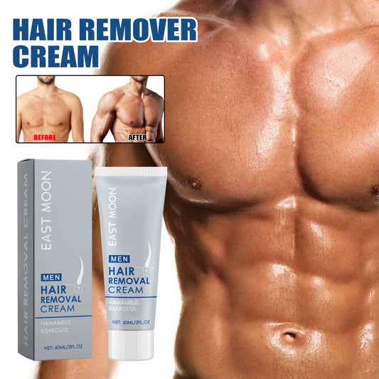 East Moon 60ml Body Hair Remover Cream For Men Epilation Nourishing Gently Painless Hair Growth Inhibitor Men Depilatory Cream