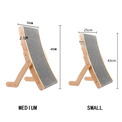 Cat Scratcher Cardboard With Solid Wooden Frame Kitten Scrapers Scratching Bed Reversible Pet Furniture For Cats 5 in 1 Toys