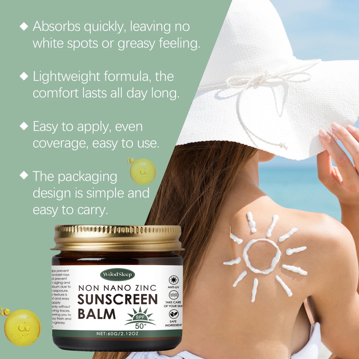 Sunscreen Spf 50 Anti UV Anti-Aging Shrinking Pores Refresh Oil Control Sweat Proof Water Moisturizing Sun Cream for Face Body