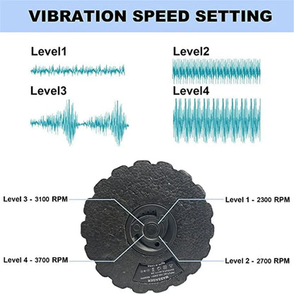 Foam Shaft Vibration Massage Roller – 5 Speeds Deep Tissue Muscle Relaxation