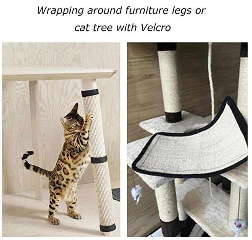 gatos Kitten Scratch Board Pad Sisal Toy Sofa Furniture Protector Cat Claw Care Product Scratcher Paw Pad with Invisible Nail