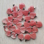 Wholesale 50pcs/lot Assorted heart natural stone charms fashion pendants 20mm for jewelry making Good Quality