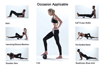 Foam Shaft Vibration Massage Roller – 5 Speeds Deep Tissue Muscle Relaxation