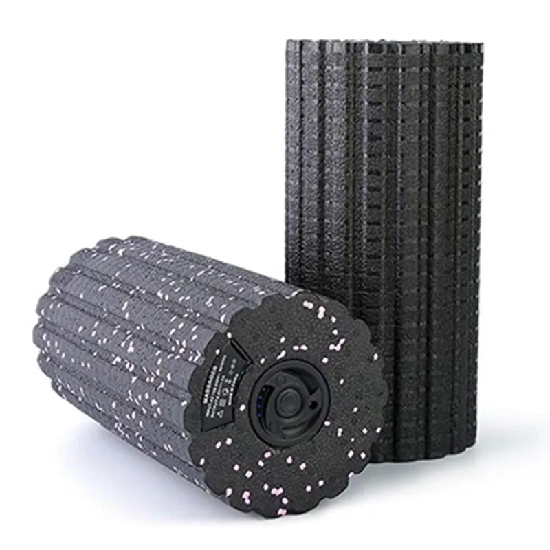 Foam Shaft Vibration Massage Roller – 5 Speeds Deep Tissue Muscle Relaxation