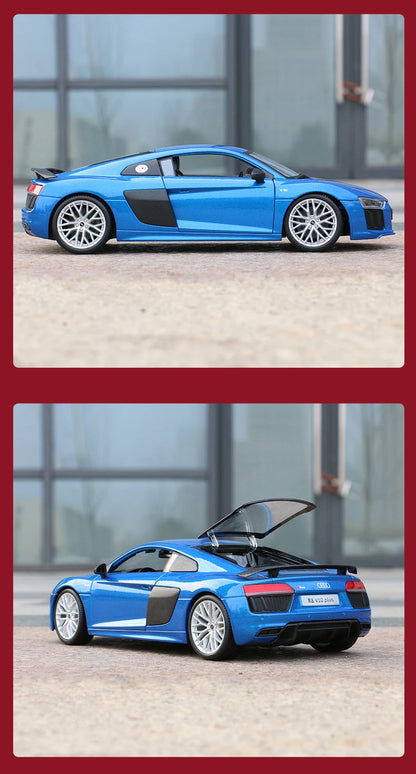 Maisto 1:18 Audi R8 Alloy Retro Car Model Classic Car Model Car Decoration Collection gift