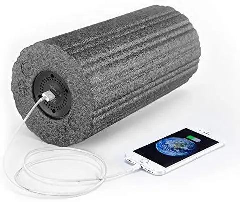 Foam Shaft Vibration Massage Roller – 5 Speeds Deep Tissue Muscle Relaxation
