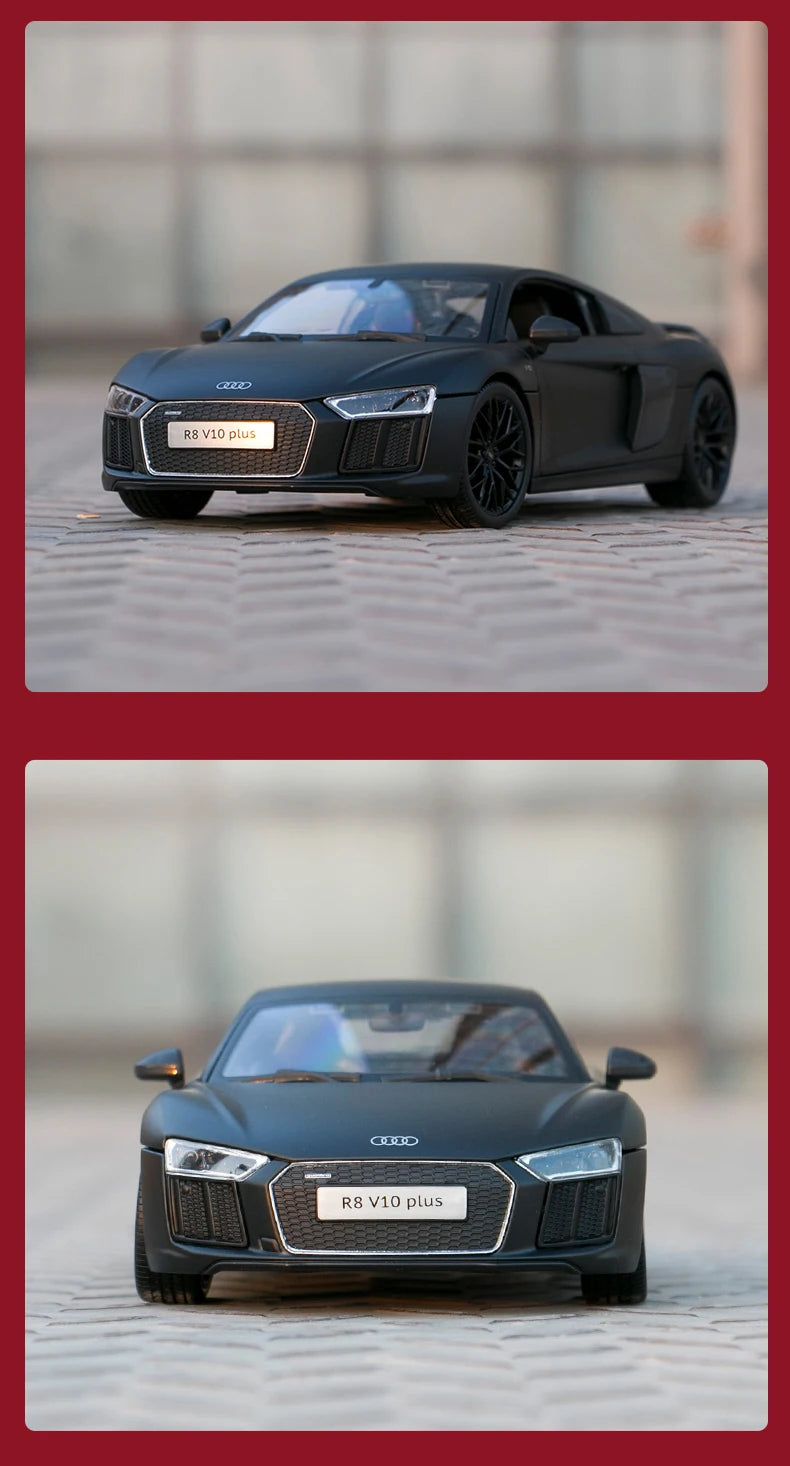 Maisto 1:18 Audi R8 Alloy Retro Car Model Classic Car Model Car Decoration Collection gift