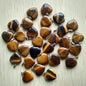 Wholesale 50pcs/lot Assorted heart natural stone charms fashion pendants 20mm for jewelry making Good Quality