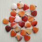 Wholesale 50pcs/lot Assorted heart natural stone charms fashion pendants 20mm for jewelry making Good Quality