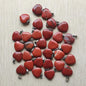 Wholesale 50pcs/lot Assorted heart natural stone charms fashion pendants 20mm for jewelry making Good Quality