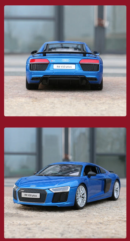 Maisto 1:18 Audi R8 Alloy Retro Car Model Classic Car Model Car Decoration Collection gift