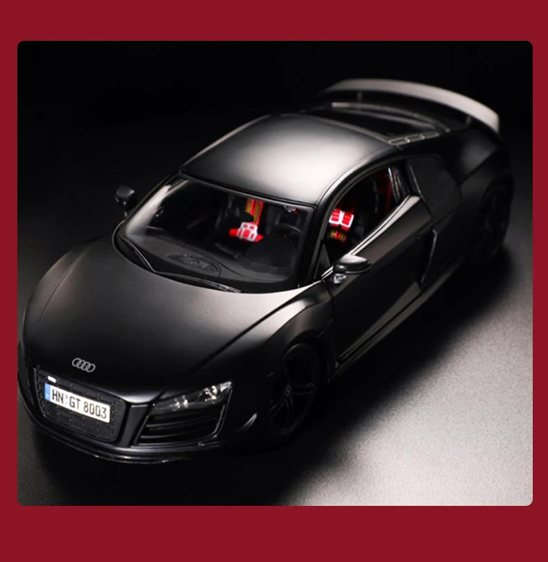 Maisto 1:18 Audi R8 Alloy Retro Car Model Classic Car Model Car Decoration Collection gift