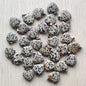 Wholesale 50pcs/lot Assorted heart natural stone charms fashion pendants 20mm for jewelry making Good Quality