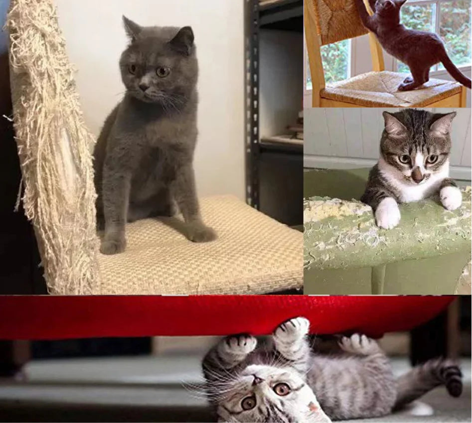gatos Kitten Scratch Board Pad Sisal Toy Sofa Furniture Protector Cat Claw Care Product Scratcher Paw Pad with Invisible Nail