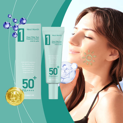 Anti Sun Cream SPF50 UV Defense Broad Spectrum Sunlight Protection Reduce Redness Hydrating Waterproof Prevent Sunburn Sunscreen