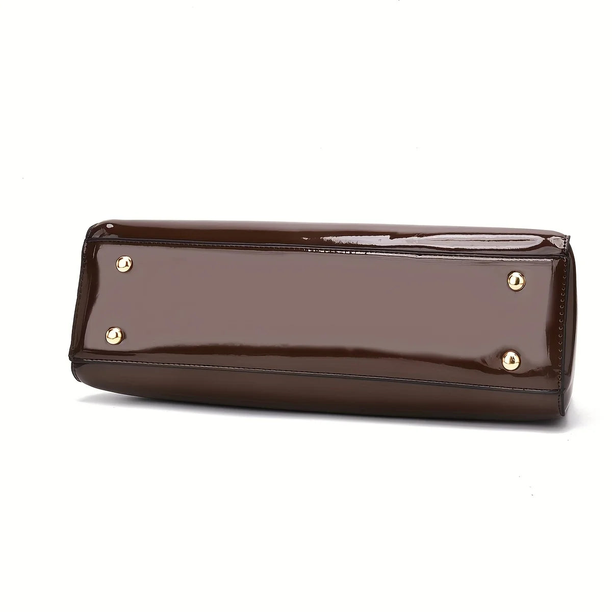 Women's Glossy PU Leather Shoulder Handbag Wedding Clutch Bridal Party Evening Bag