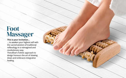 Wooden Foot Massager Roller Reflexology for Stress Fitness Health Care Feet Massager Colorful Massage Roller Pain Relief