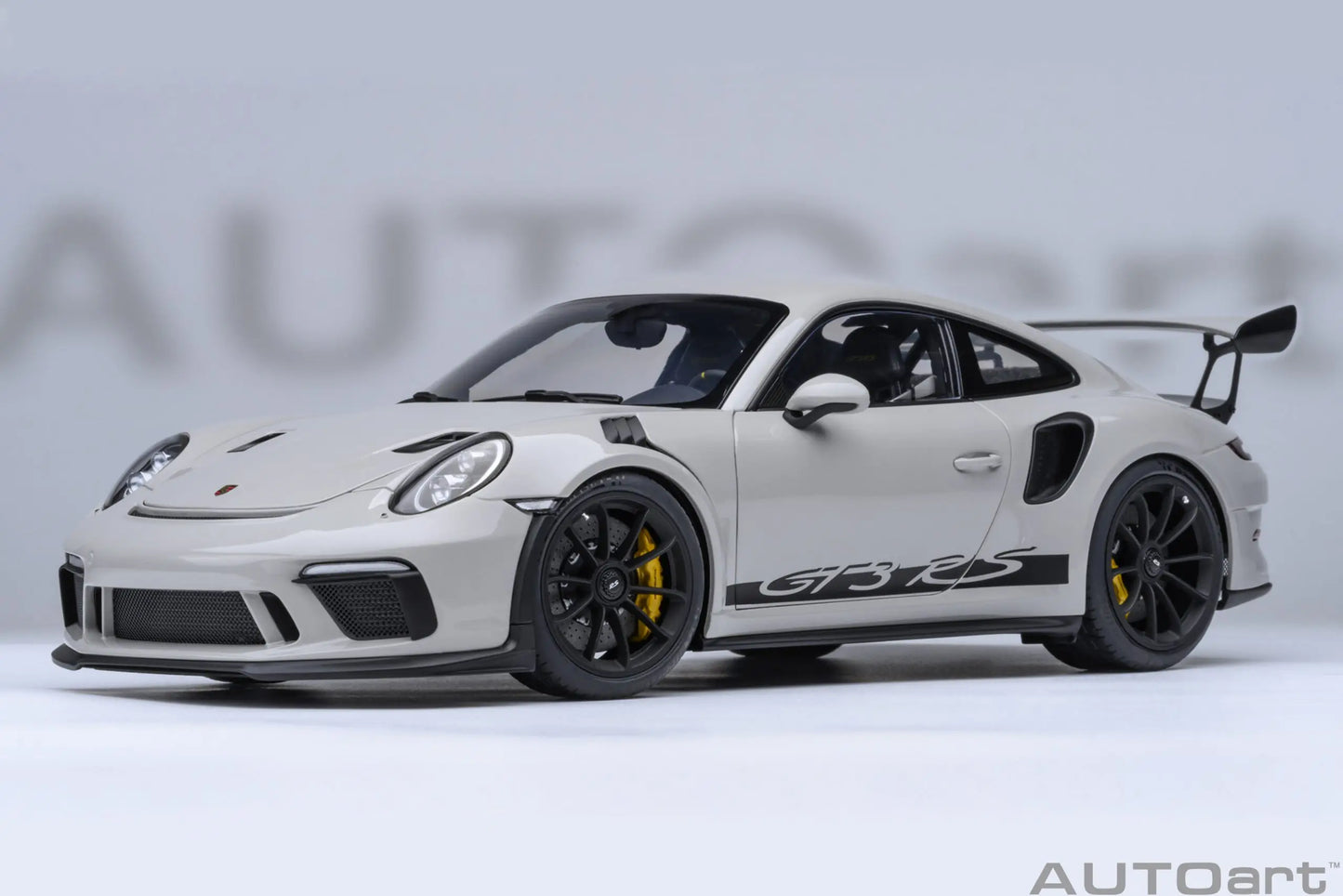 AUTOART 1/18 Scale New Porsche 911 (991.2) GT3 RS Weissach Package Car model Sports car Static collection