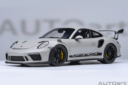 AUTOART 1/18 Scale New Porsche 911 (991.2) GT3 RS Weissach Package Car model Sports car Static collection